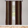 thumbnail image 3 of Ambesonne Abstract Curtains, Dotted Continued Pattern, Pair of 28"x84", Grey Multicolor, 3 of 5