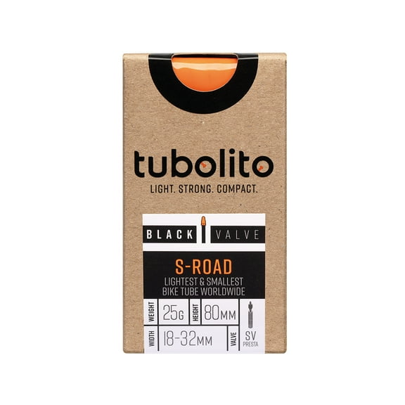 Tubolito S-Tubo Road Tube - 700 x 18-32mm, 80mm Presta Valve, Black