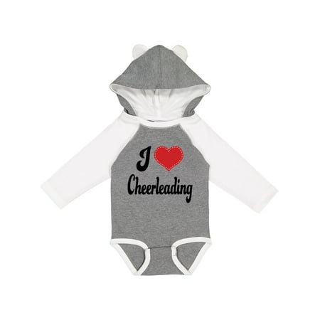 

Inktastic Cheerleader I Love Cheerleading Gift Baby Girl Long Sleeve Bodysuit