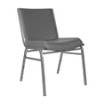 thumbnail image 2 of Flash Furniture Heavy Duty Gray Vinyl Stack Chair, 2 of 12