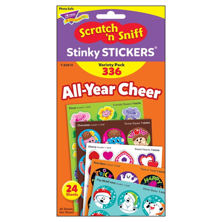 Stinky Stickers Variety Pack – 432 Duftende Aufkleber Für Jahreszeiten & Feiertage – 30 Blatt