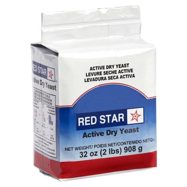 Red Star Levure Sèche Active - 908 g (2 lb) / Ingrédient de Pâtisserie Essentiel