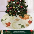 thumbnail image 6 of FMSHPON Thanksgiving Pumking Xmas Christmas Tree Skirt Stand Mat for Holiday Party Decoration Indoor Outdoor 36 inches, 6 of 6