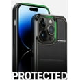 thumbnail image 2 of Suitable with  15 Pro/Max/Ultra 3-in-1 Magnetic Case   Compatible with MagSafe Wallet and Phone Stand  Leather Privacy Flap  Magnetic Phone Wallet Holder for  15 Series  Black, 2 of 8