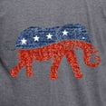 thumbnail image 3 of CafePress - Glitter Republican Elephant T Shirt - Mens Tri-blend T-Shirt, 3 of 4