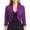 Purple, variant on VEKDONE Womens Bolero Shrug Cropped Cardigan 3/4 Sleeve Solid Color Small Coat Dressy Business Open Front Outwear Fall Cardigans Gray XXXL