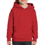 Hoodies for Girls Boys Hoody for Kids Teen Girls Hoody Kid Pullover Red Hooded Sweatshirt Size 6-8 10-12 14-16 18-20 - S M L XL - Age 6 to 20 Years Old Youth Hoodie