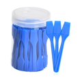 thumbnail image 1 of Espátulas para base de maquillaje, herramienta para mezclar mascarillas faciales, fácil de limpiar, profesional, lavable, cuchara para mascarillas Azul, 1 of 9