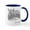 White/Navy Inside, variant on CafePress - Ace Ventura Rhinos Mug - 11 oz Ceramic Mug - Novelty Coffee Tea Cup