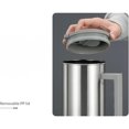 thumbnail image 4 of Bouteille d'Eau Réutilisable Pichet à Lait Pichet à Jus, Pichet en Acier Inoxydable avec Couvercle, Pichet Résistant à la Chaleur pour Thé Glacé pour Café, Jus (Gris), 4 of 7