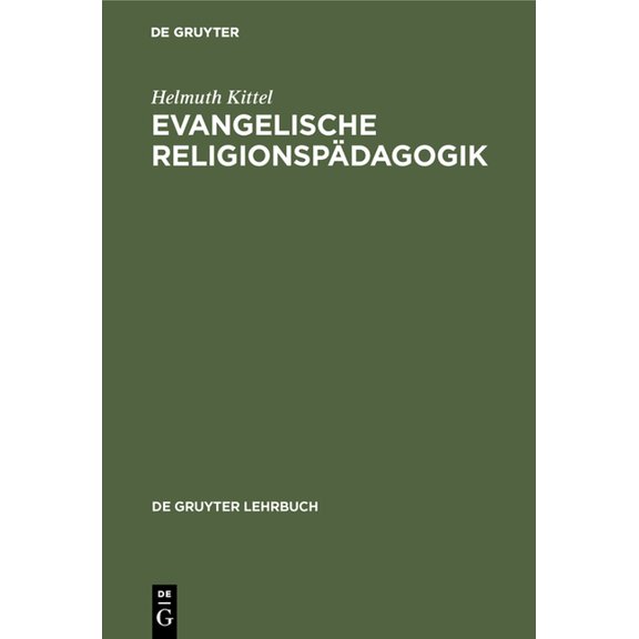 de Gruyter Lehrbuch Evangelische Religionspädagogik, (Hardcover)
