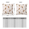 thumbnail image 2 of Yiaed Fall Squirrel Print Pillow Covers Super Soft Decorative Square Throw Pillow Covers Case Cushion Covers for Sofa Couch Bedroom Car Decor（No pillow core）-20"x20", 2 of 7