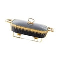 thumbnail image 3 of DOLITY Buffet Dish Tray with Stand Casserole Tray for Wedding Birthday Entertaining black, 3 of 9