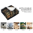 thumbnail image 3 of Wobogo Vase Cabinet Flannel Fleece Bed Blanket as Bedspread Coverlet Sofa Blankets (90x60in) Soft Lightweight Warm and Cozy, 3 of 6