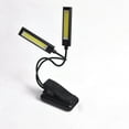 thumbnail image 4 of Lámpara de escritorio LED con dos cabezales y clip, elegante lámpara de lectura para el cuidado de la vista, cuello de cisne flexible de 360 grados, lámpara COB para barbacoa (sin batería)., 4 of 7
