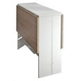 thumbnail image 5 of Symbiosis E2050A2134X00 Papillon Foldable Table, White & Natural Oak, 5 of 6