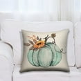 thumbnail image 6 of PEIBang Fall Pumpkin Home Sweet Home Throw Pillow Covers,18 x 18 Inch Autumn Grateful Blessed Harvest Floral Decorations for Sofa Couch, 6 of 6