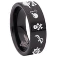 thumbnail image 6 of Pirate Tungsten Carbide Ring, 6 of 9