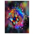thumbnail image 2 of Butterfly over Abstract Background - Abstract Wall Art Canvas, 2 of 3