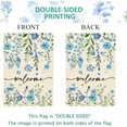 thumbnail image 6 of Summer Welcome House Flag 28 x 40 Inch Funny Blue Floral Spring Garden Yard Flag Burlap Double Sided Seasonal Farmhouse Wedding Outdoor Decoration, 6 of 6