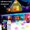 thumbnail image 2 of Smart RGB LED Strip Lights 16 Million Colors60 Modes, TUYA App Voice Music Control, IP67 Waterproof, for Eave Lawn Fence Pool Christmas Party Decor, 2 of 13