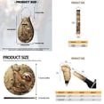 thumbnail image 6 of Uorisanigo Forest Sloth 18 PCS Car Accessories, Universal Auto Seat Protector Seat Belt Strap Covers Steering Wheel Cover Armrest Cover Pads Cup Holders Handbrake Shift Knob Headrest Cushion Keychain, 6 of 7