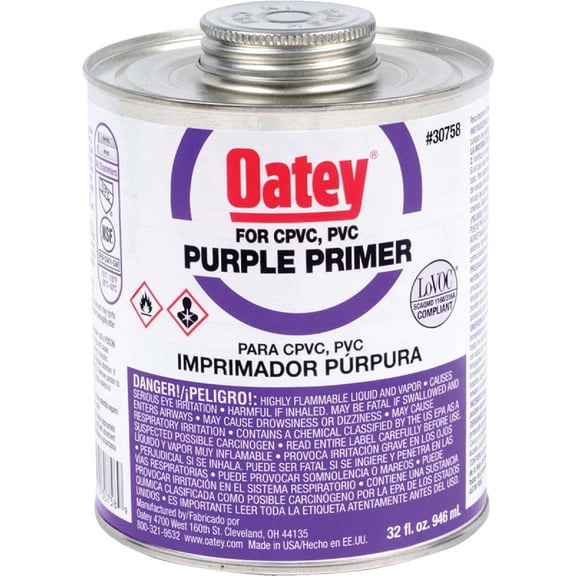 Oatey 30758 1 Quart Purple Primer