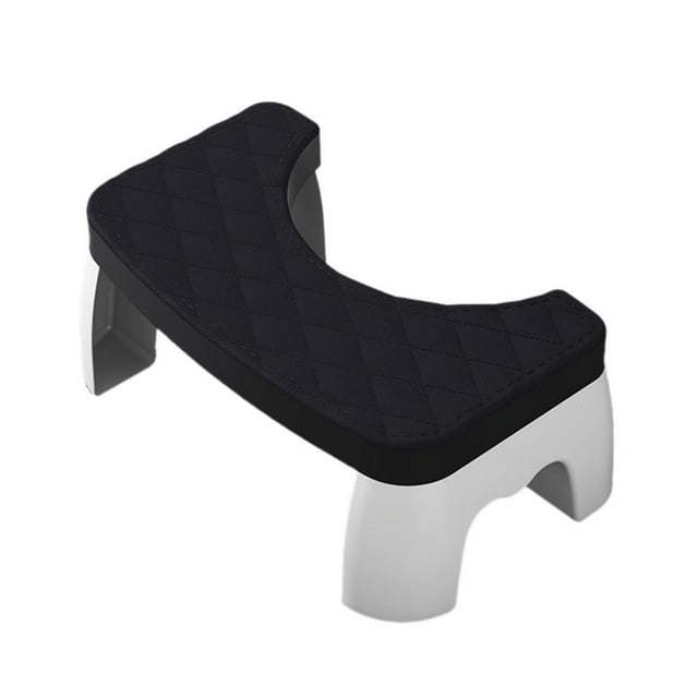 Feltree Foldable Padded Bathroom Step Stool, Non-Slip Shower Footrest with Ventilation Holes for Compact Space Storage