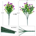 thumbnail image 7 of Sinhoon 6 Pcs Artificial Flowers, Outdoor UV Resistant Fake Plants Faux Greenery Shrubs Plastic Flowers for Indoor Outside Home Garden Wedding Office Decor (Fuchsia), 7 of 7
