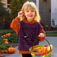 thumbnail image 3 of LRen Toddler Girls Halloween Hoodie Halloween Graphic Pullover Hooded Sweatshirt Oversized Cozy Casual Long Sleeve Fall Winter Back to school, Halloween, Christmas Hoodie Blouse, 3 of 5
