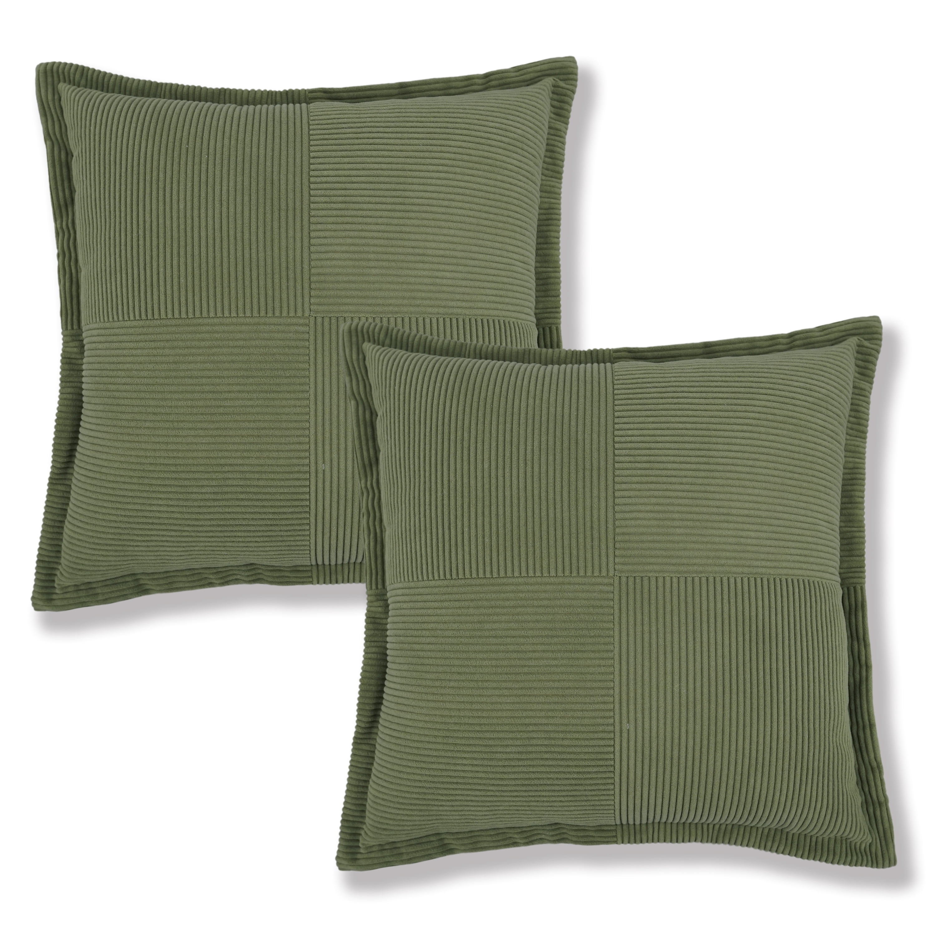 Mainstays Cord Vel 18 " 2pk Grn Covers Only