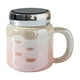thumbnail image 2 of Taza de café de cerámica 470ml con asa | Acabado Candy Pearl | Taza de agua para oficina y hogar de alta gama | Cerámica en capas duradera | Rosa Verde Amarillo | Regalo de vasos con estilo, 2 of 6