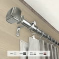 thumbnail image 5 of InStyleDesign  Xavier 1 inch Diameter Adjustable Curtain Rod White 48 to 84 inches White Finish, 5 of 5
