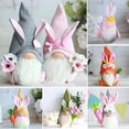 thumbnail image 4 of STPToys Easter Gnomes Decorations,Bunny Spring Swedish Rabbit Plush Scandinavian Faceless Dwarf Elf Gift for Table Ornament Home Decor - Orange, 4 of 4