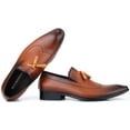 thumbnail image 3 of Mio Marino Men’s Leather Tassel Dress Shoes, 3 of 6