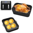 thumbnail image 3 of 2 Pcs Pot en Silicone pour Friteuse à Air Chaud avec Poignée Doublure Réutilisable Panier en Silicone pour Friteuse à Air Accessoires pour Friteuse à Air Four Micro-Ondes, 3 of 11