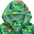 thumbnail image 3 of Wxirdiow Jackets for Kids Boys Toddler Baby Boy Jacket Lightweight Windbreaker Zip Up Hoodie Rain Coat Spring Fall Clothes Green Size,7-8 Years, 3 of 4