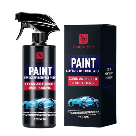 Car Wax Spray and Ceramic Coating for Cars - 3 in 1 Waterless Car Wash and Detailing - Quick Effect Coating Agent for Car - High Gloss Top Coat- Protective Wax 16.9Fl Oz