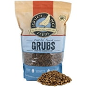 3.5 LBS Scratch and Peck Feeds Cluckin Good Grubs Tasty Treats for Chickens and Ducks Dried Black Soldier Fly Larvae