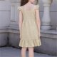 thumbnail image 3 of Vestido de Fiesta de Niña Bebé Color Sólido Plisado Casual con Botón Camisola Y Vestido de Princesa de Manga Larga Niñas de Moda Princesa Vestir, 3 of 6