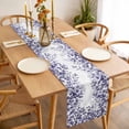thumbnail image 3 of Purple Eucalyptus Leaves Table Runner - 120 Inch Long, Kitchen Dining Table Runner Dresser Scarves, Spring Summer Botanical Farmhouse Decor for Coffee Tables Wedding Party Banquet, 3 of 8