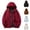 Red, variant on Hiking Camping Windbreaker Jackets for Men Contrast Lining Hooded Jacket Water Resistant Outdoor Activewear Red M