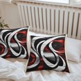 thumbnail image 5 of Modern Seamless Stitching Outdoor Pillow Covers Pack of 2 Black Red Geometric Waterproof Throw Pillow Covers Decorative Cushion Cases for Patio Garden Tent Balcony Couch 20x20 inch, 5 of 8