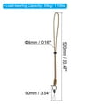 thumbnail image 2 of Uxcell 20" Paracord Lanyard Necklace Keyring Clasp Strap Badge Holder, Brown 3 Pack, 2 of 5