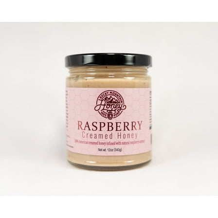 Raspberry Creamy Honey 12oz 100% Pure, Raw, Unfiltered Honey