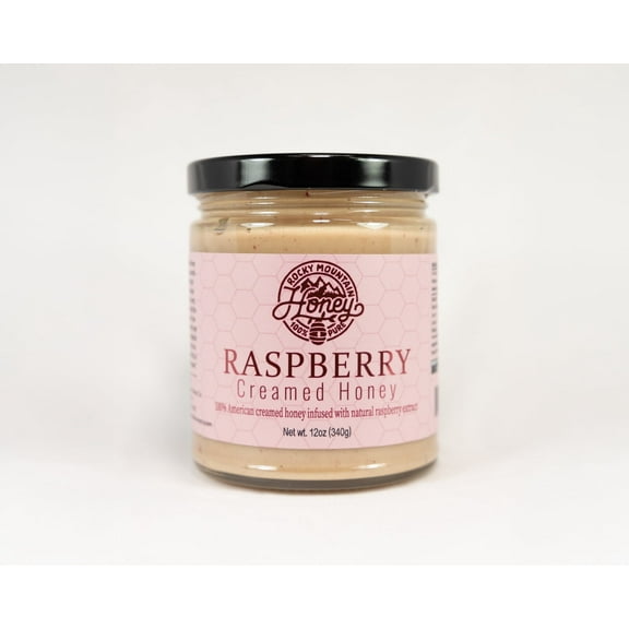 Raspberry Creamy Honey 12oz 100% Pure, Raw, Unfiltered Honey