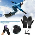 thumbnail image 6 of USB Heated Gloves Waterproof Touchscreen Winter Snowboard Gloves Hand Warmer Outdoor Fishing Skiing Motorcycle Bicycle Glove, 6 of 9