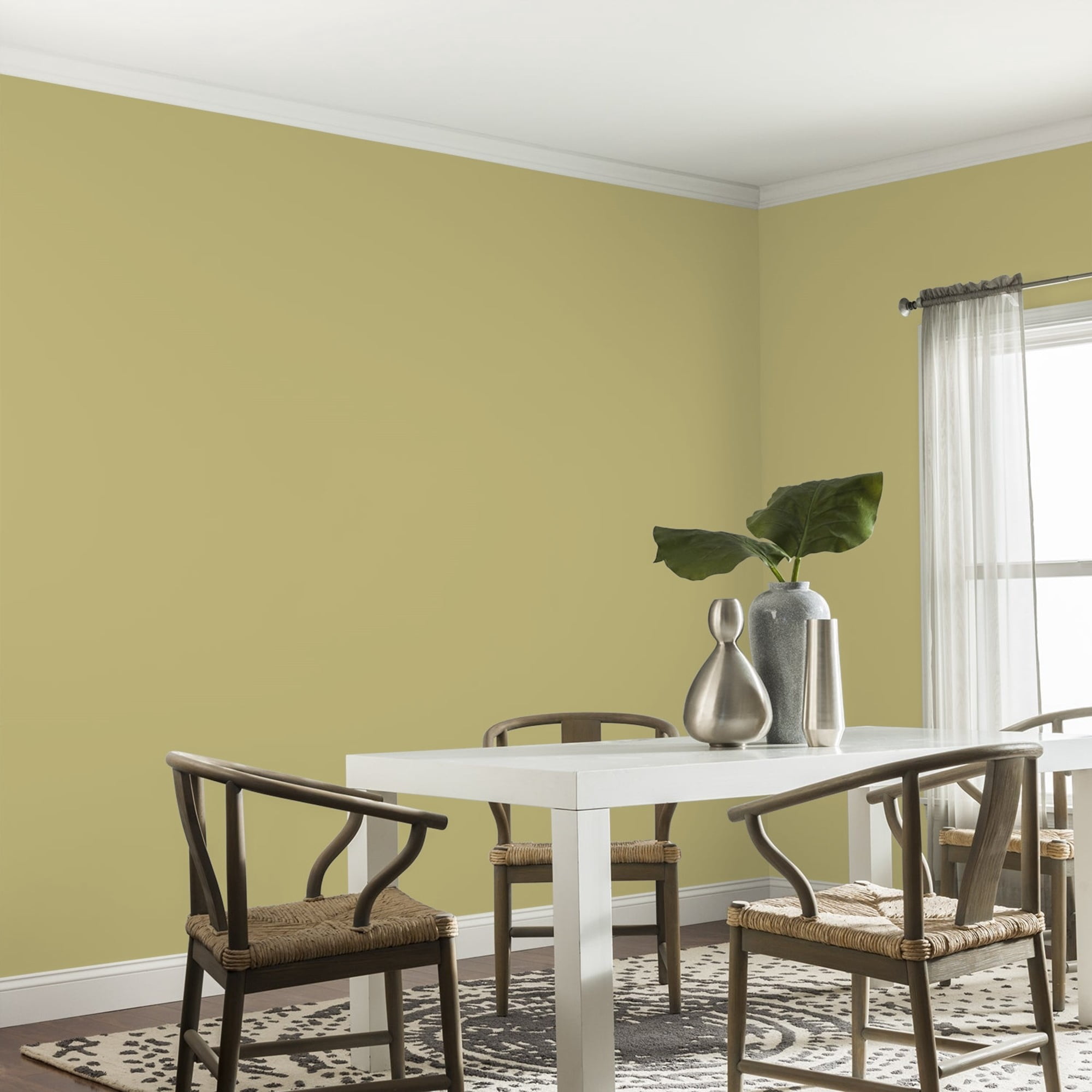 Glidden HEP Gracious Glow / Green, Eggshell Interior Paint with Primer, 1 Gallon