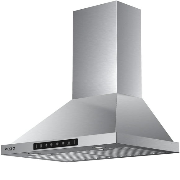 Campana extractora de pared VIKIO HOME de 30 cm con 980 m³/h con canalización/sin conductos