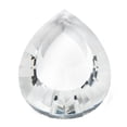 thumbnail image 2 of 20 pc Transparent Glass Pendants Faceted Teardrop for Chandelier Hanging Pendants Clear 50x33x15mm Hole: 1.6mm, 2 of 3